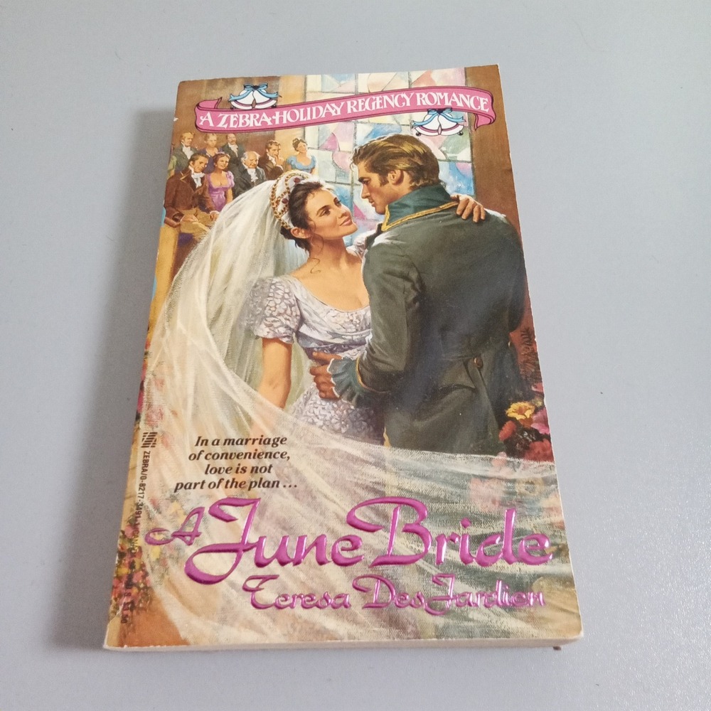 A June Bride Teresa DesJardien Zebra Holiday Regency Romance Paperback 1991